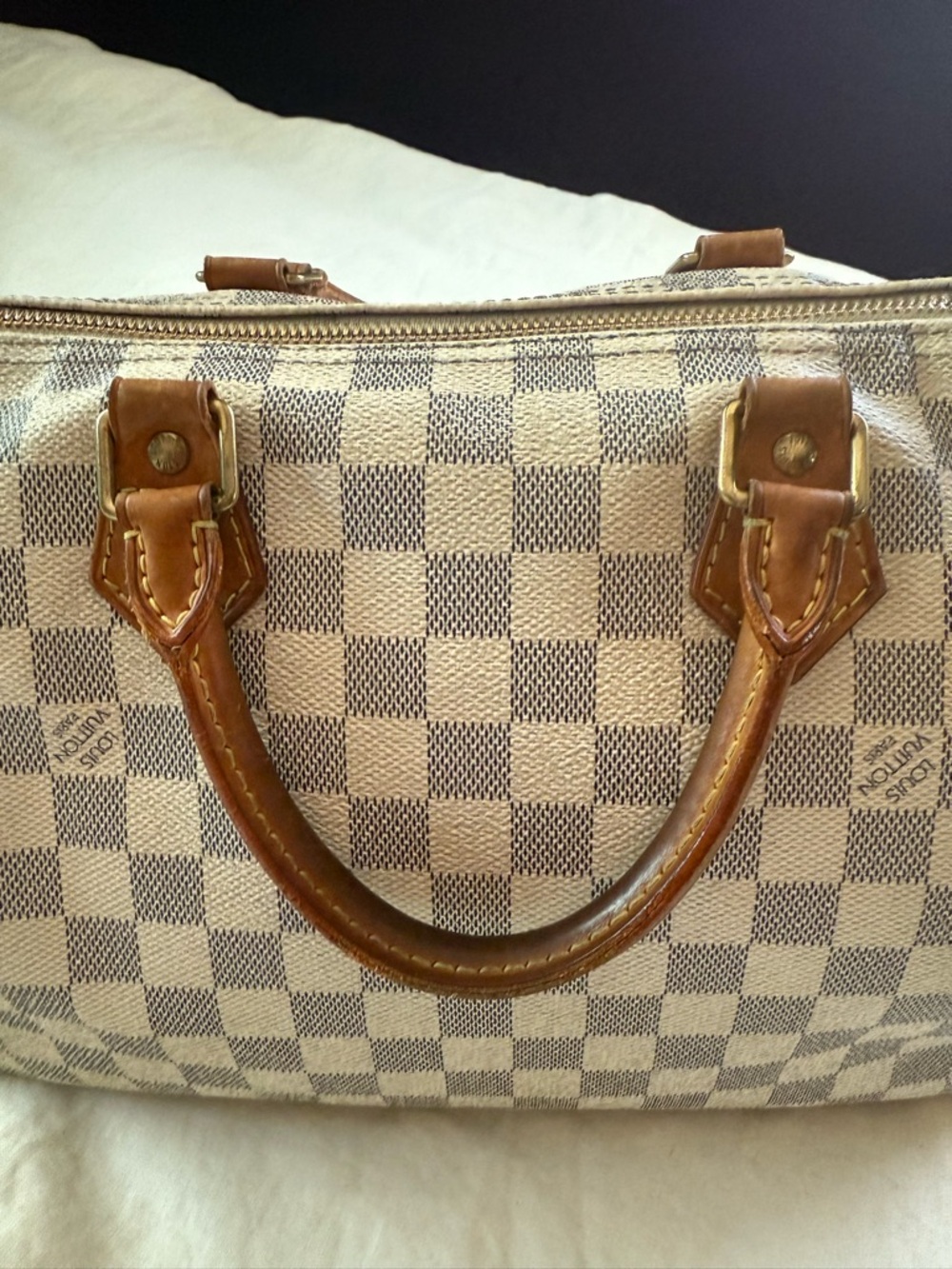 Louis Vuitton Speedy 30 Damier Azur – Authentic w/ Receipt – Clean Exterior - Picture 6 of 16